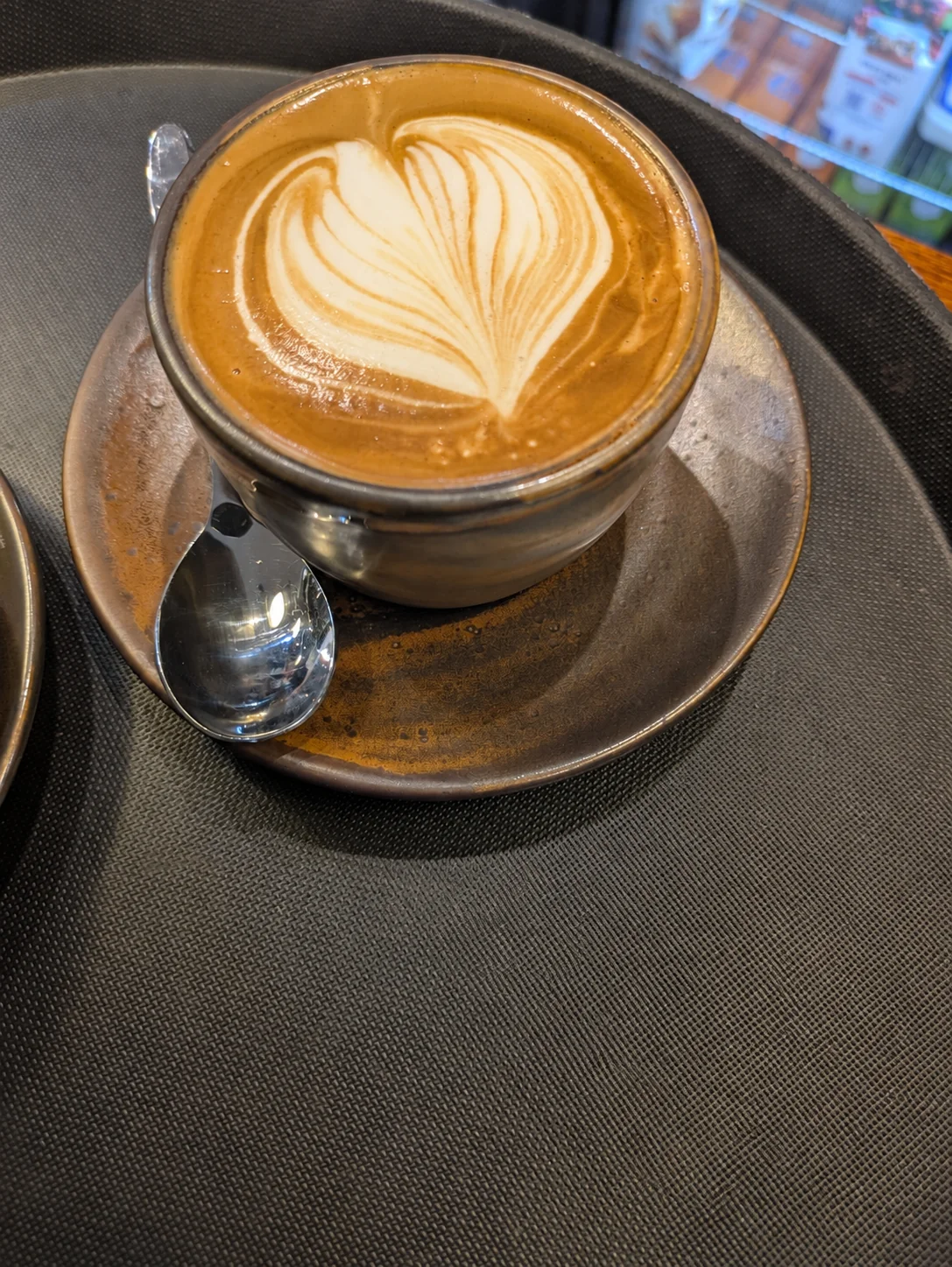 Coffee with latte art